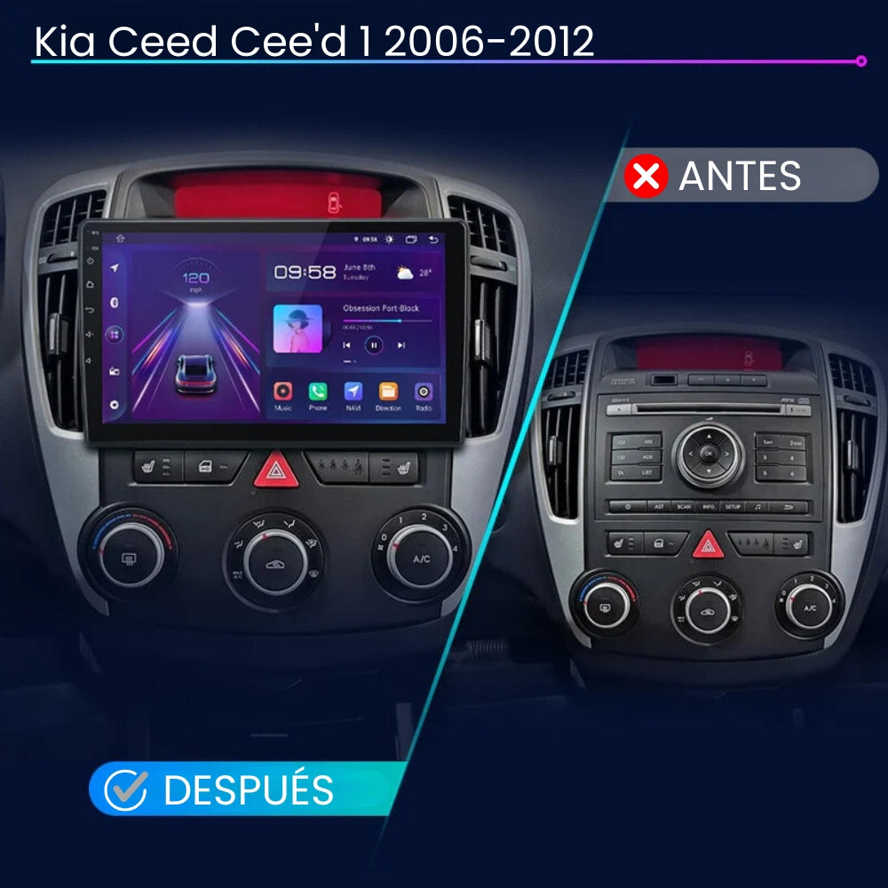 Android Autoradio Carplay Kia Ceed Cee'd 1 2006-2012