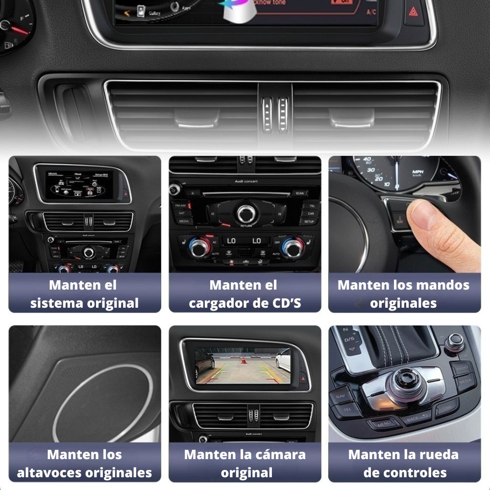 pantalla android auto audi q5 pantalla carplay audi q5 radio android auto audi q5 radio carplay audi q5 pantalla tactil audi q5 radio android audi q5 bluetooth 4g google maps waze spotify