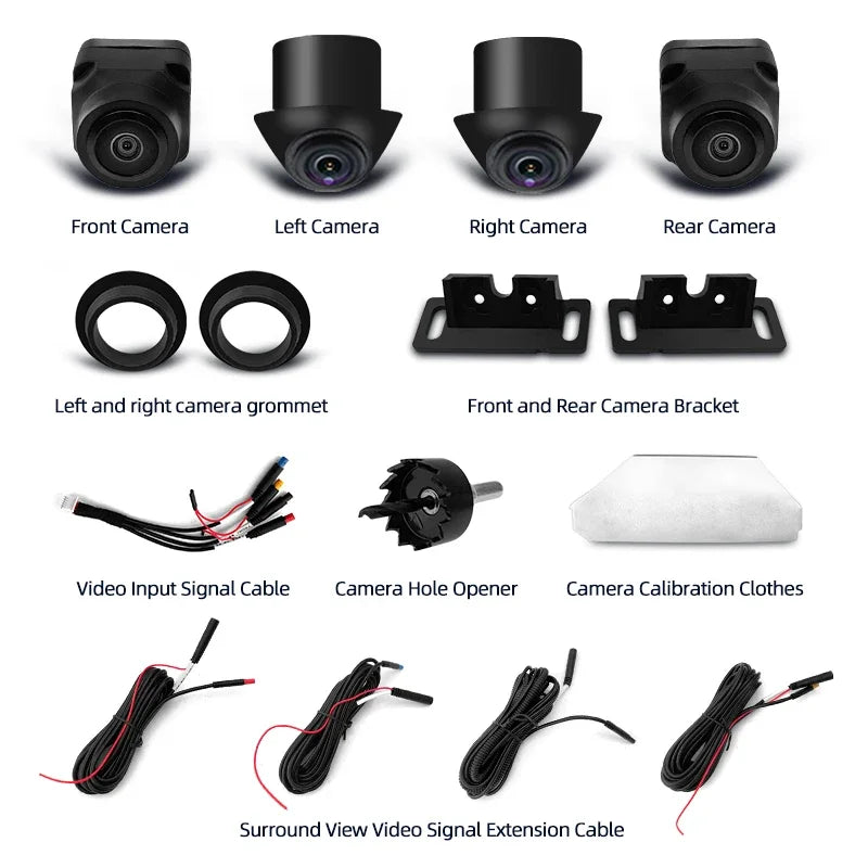 3D 360º Camera System: HD Surround View Panoramic Kit
