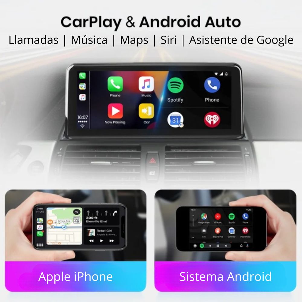Pantalla Android Auto Carplay BMW X5 E70 F15 X6 E71 F16 2007-2013