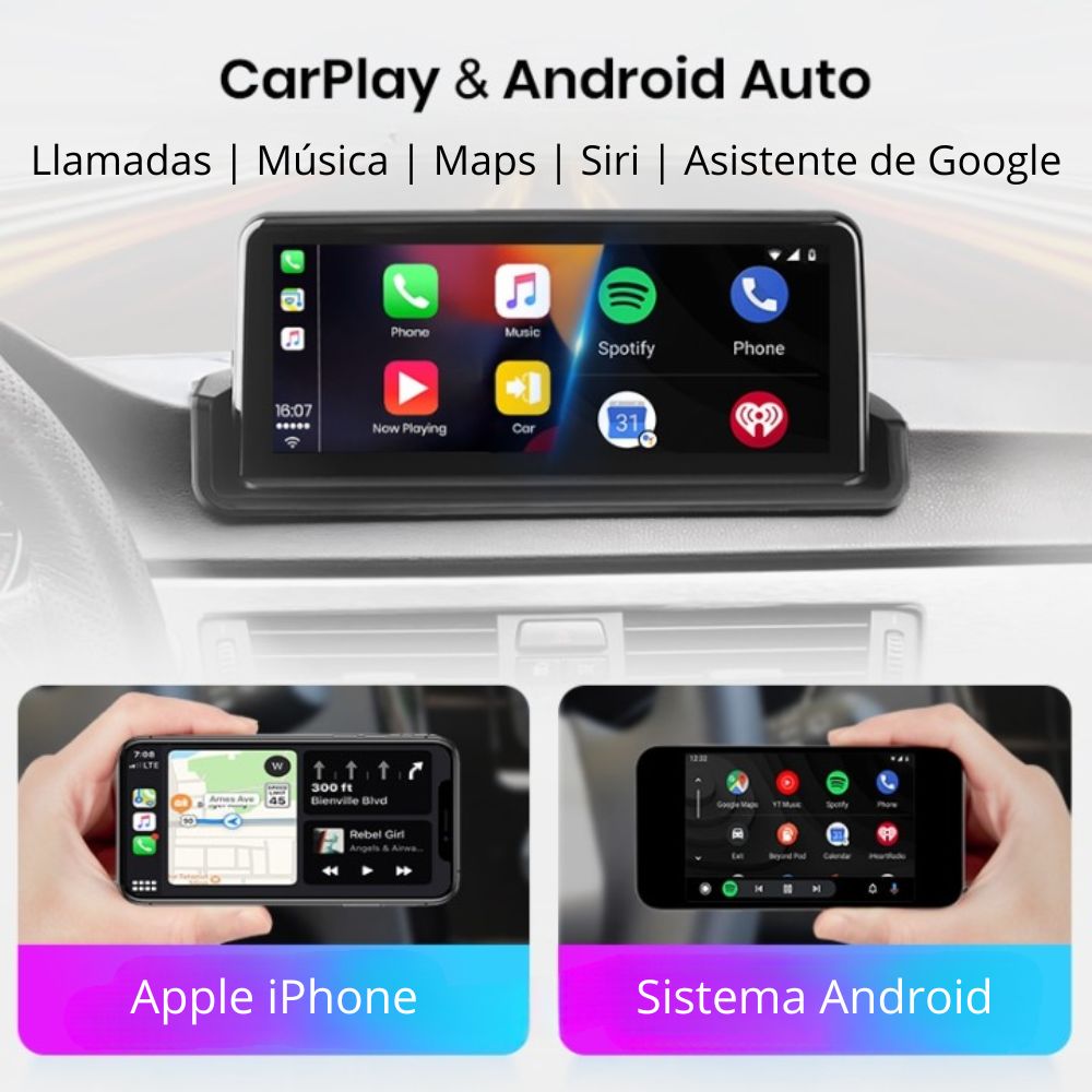 Pantalla Android Auto Carplay BMW Serie 3 E90 E91 E92 E93 2005-2012