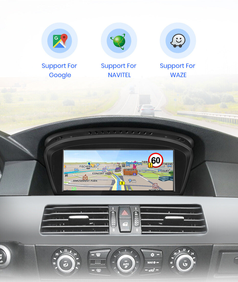 Pantalla Android Auto Carplay BMW Serie 3 5 6 E60 E61 E63 E64 E90 E91 E92 CCC CIC