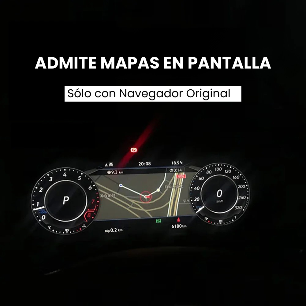 Digitale Instrumententafel 10,25" Volkswagen Tiguan 2009-2017