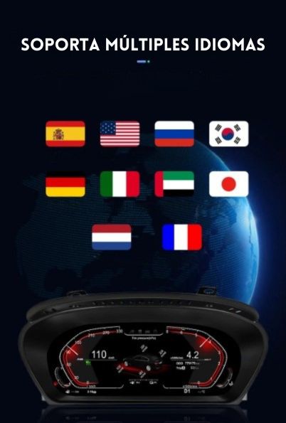 Cuadro de instrumentos digital 12.3'' para BMW Serie 5 E60 E61 / Serie 6 E63 E64 2003-2009 RProjekt