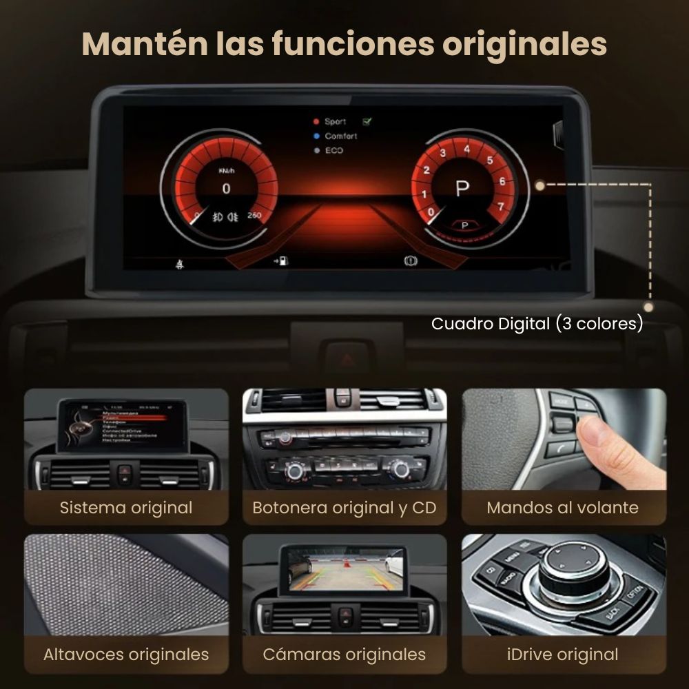 Pantalla Android Auto Carplay BMW X1 F48