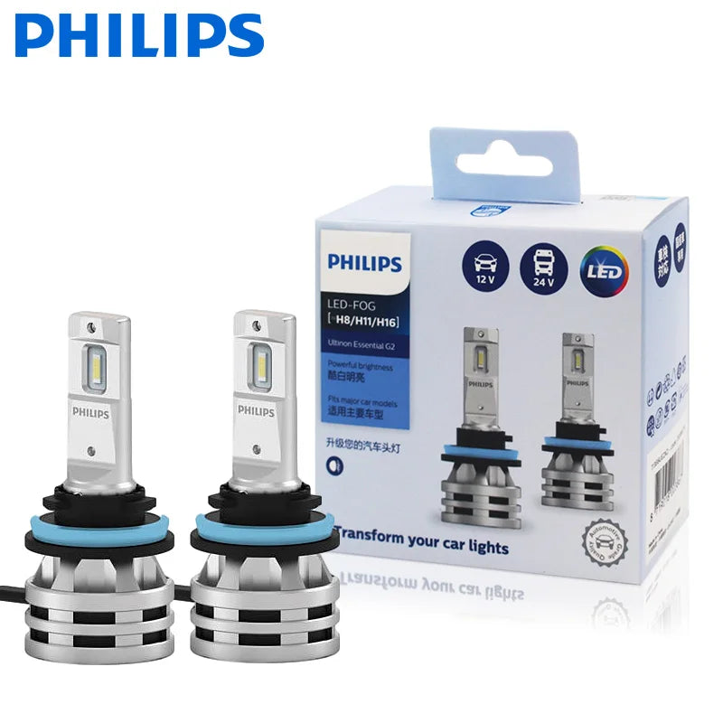 Bombillas LED faro delantero Philips Ultinon Essential G2 H1 H4 H7 H8 H11 H16 HB3 HB4 H1R2 6500K RProjekt