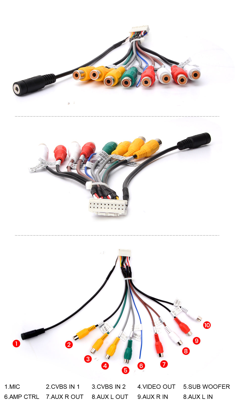 Cableado RCA para Radios ANDROID