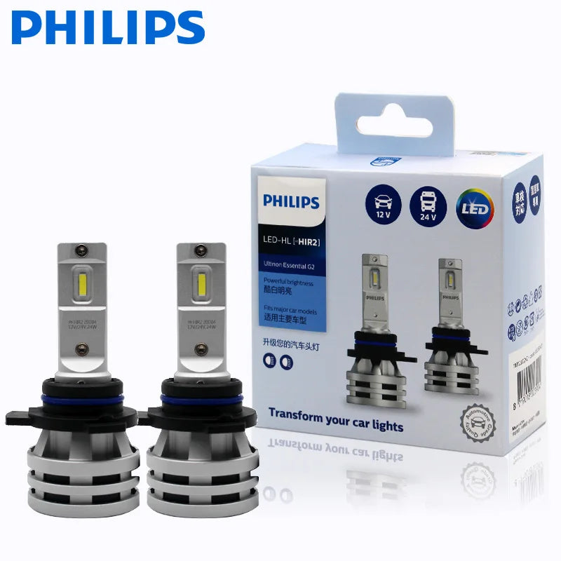 Bombillas LED faro delantero Philips Ultinon Essential G2 H1 H4 H7 H8 H11 H16 HB3 HB4 H1R2 6500K RProjekt