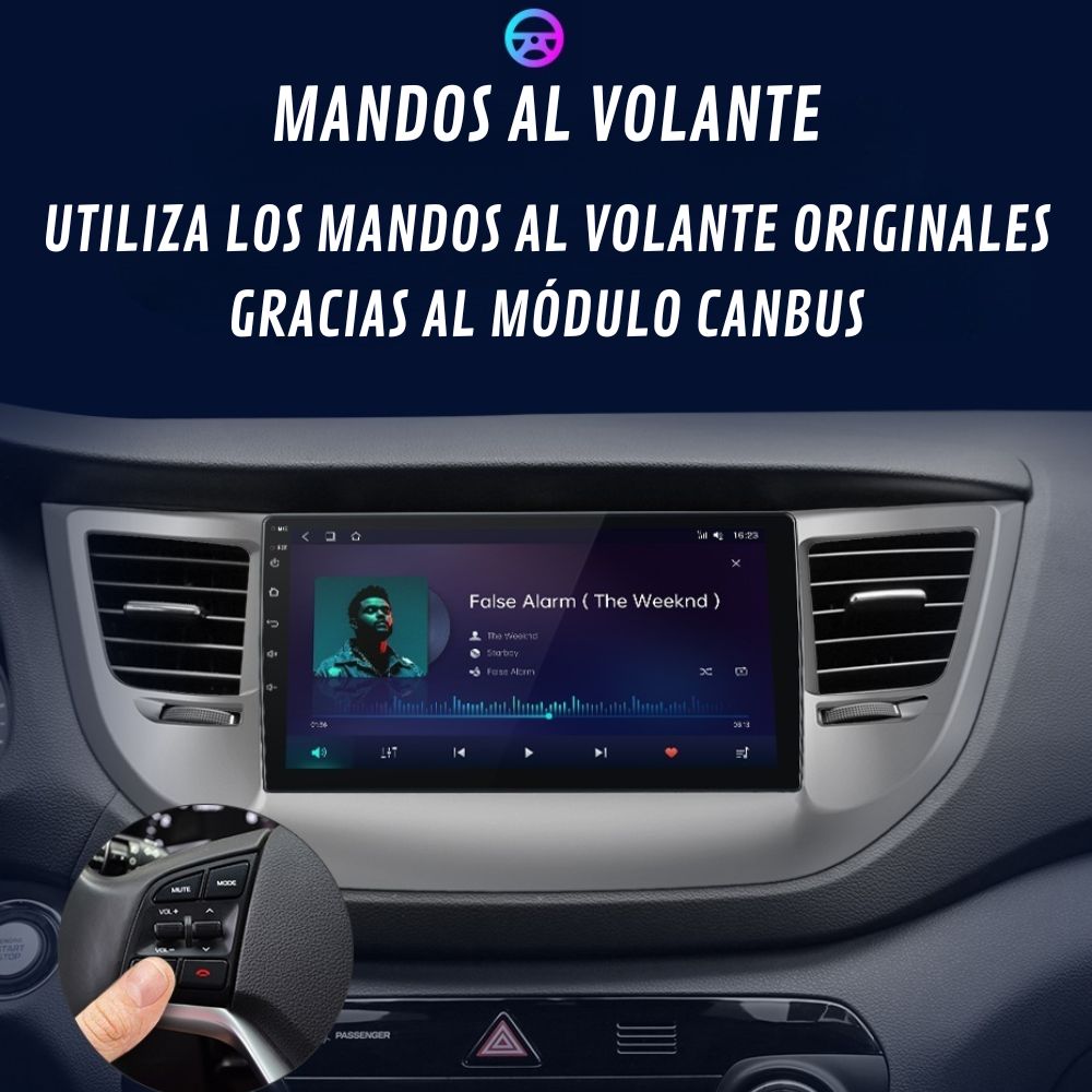 Pantalla Android Auto Carplay Hyundai Tucson 3 IX35 2015-2018