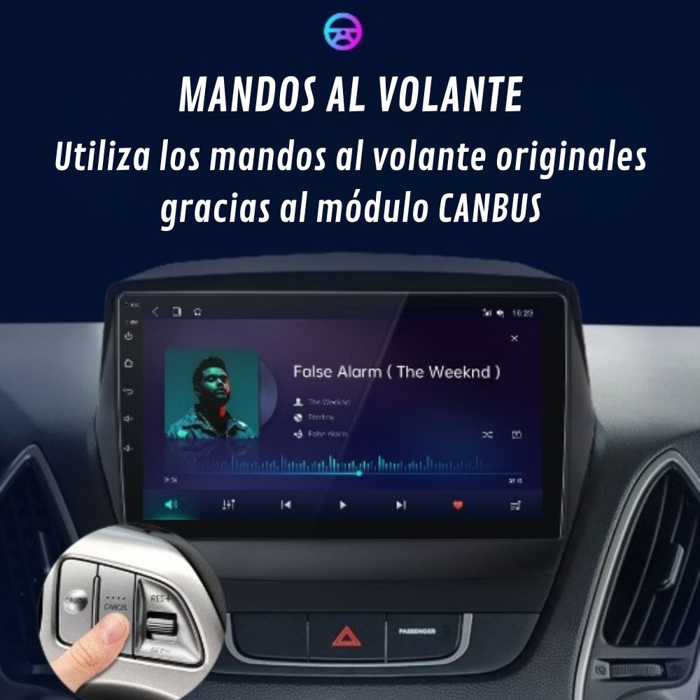 Pantalla Android Auto Carplay Hyundai Tucson 2 IX35 2009 - 2015