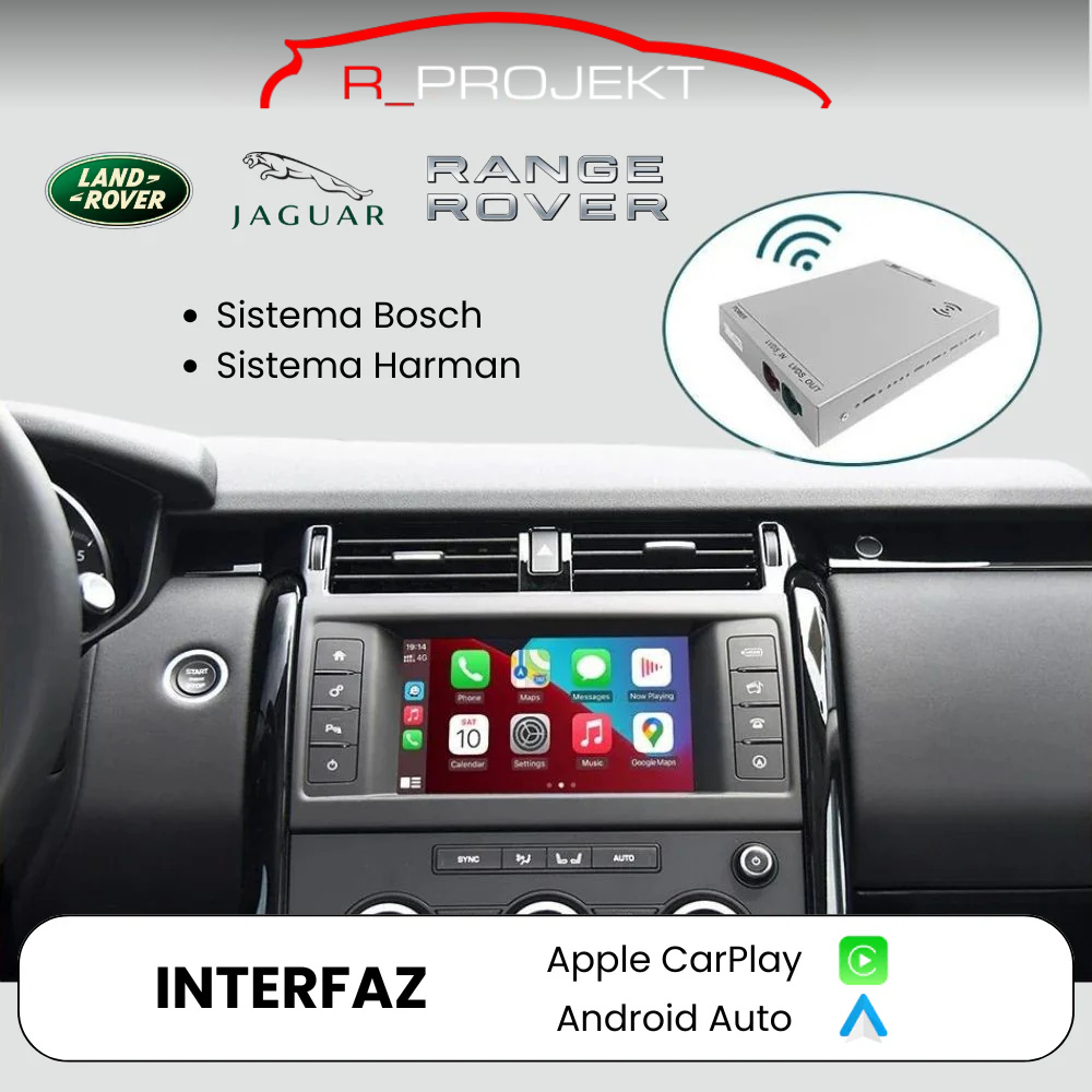 Módulo Apple CarPlay Android Auto Land Rover Jaguar Range Rover 2012-2018