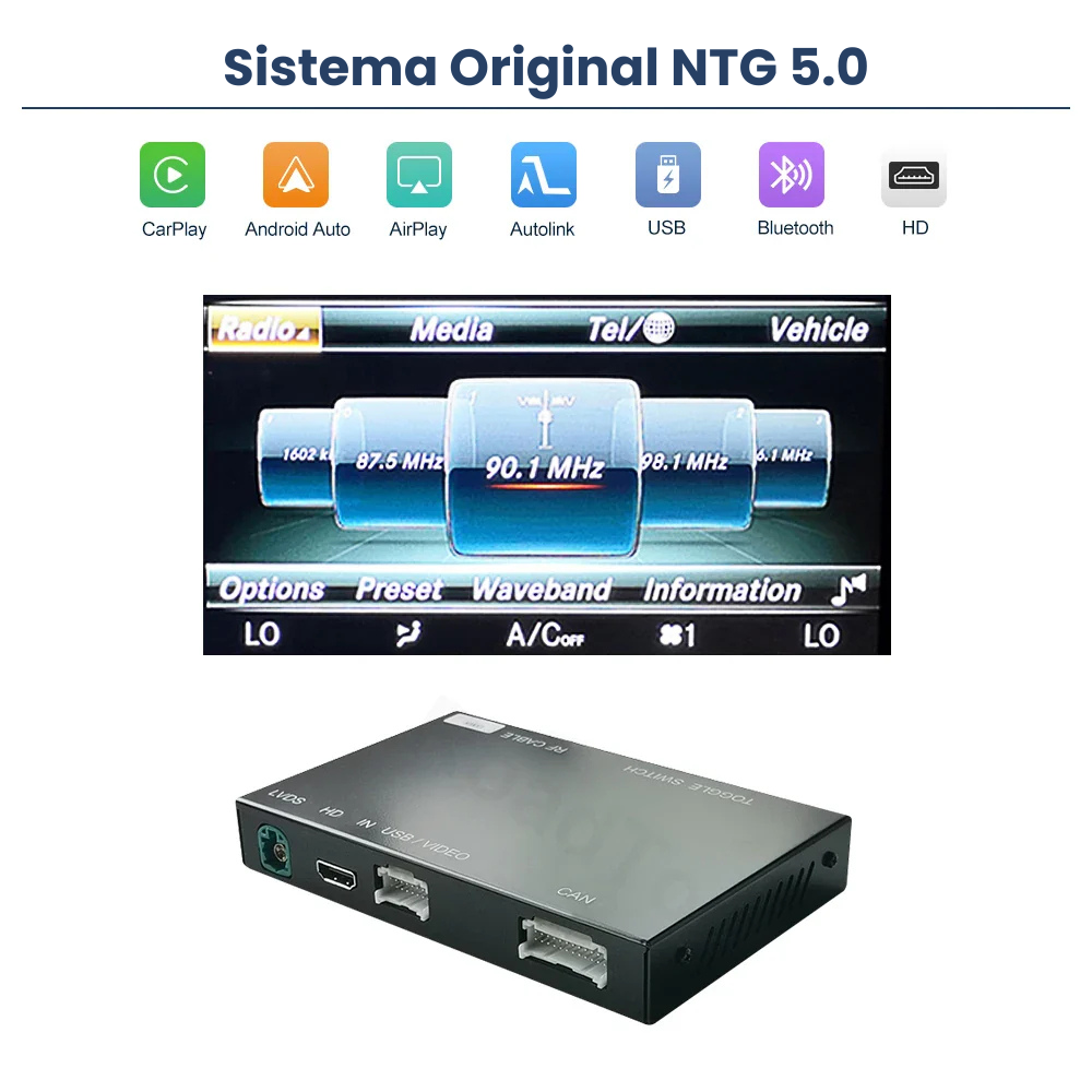 Apple CarPlay Android Auto Mercedes NTG 4.5 Module | NTG 4.7 | NTG 5.0