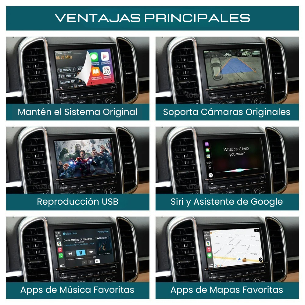 Apple CarPlay Android Auto Module Porsche PCM3.0 3.1 2007-2016