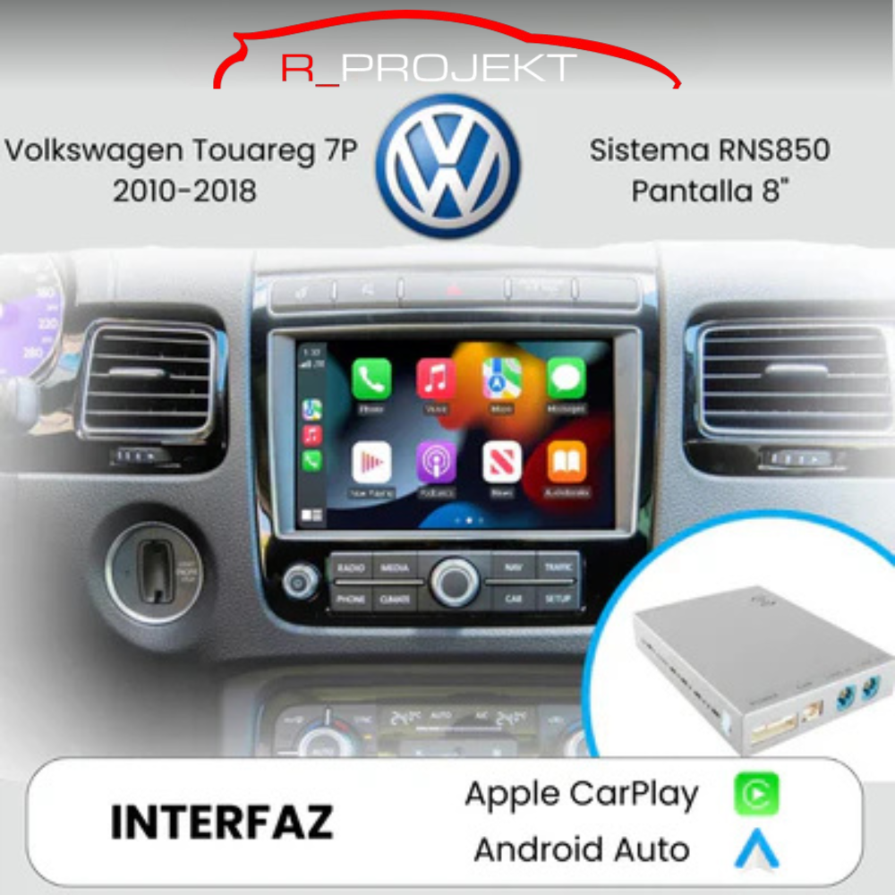 Apple CarPlay Android Auto Module Volkswagen Touareg 2010-2018 RNS850