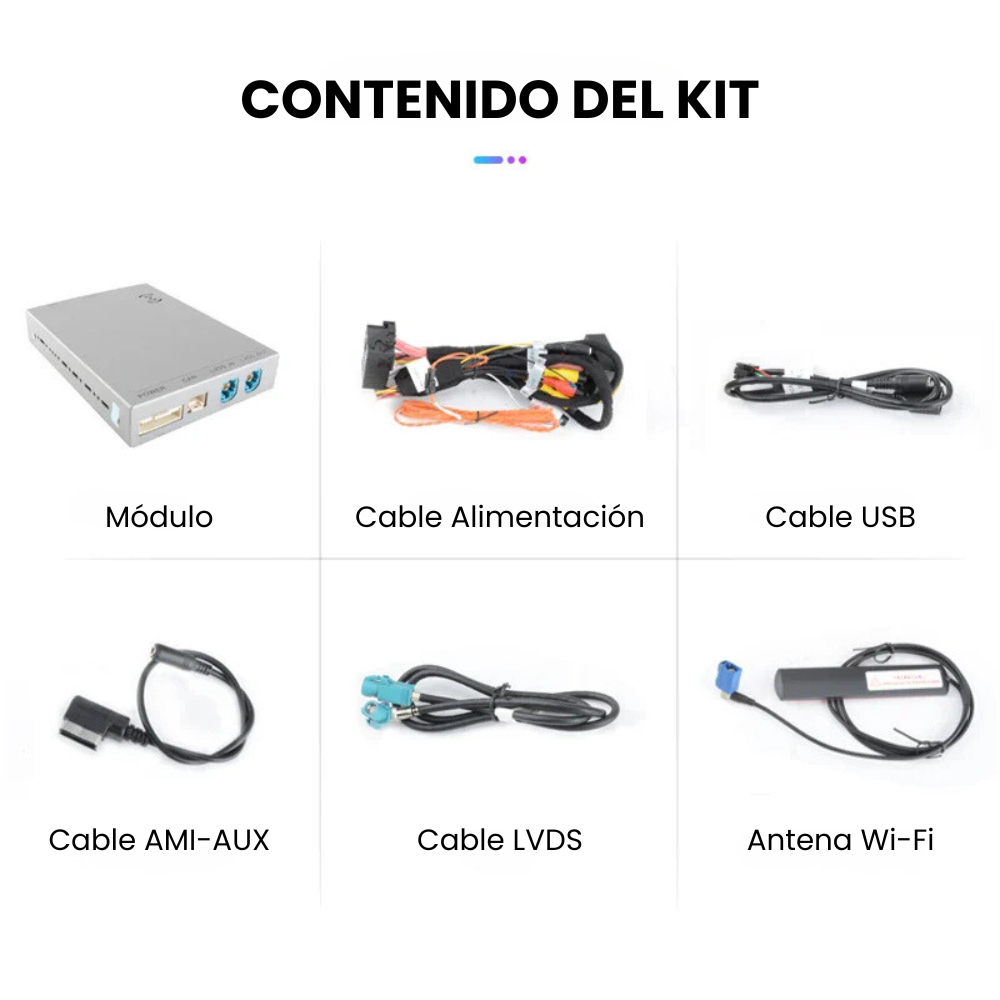 Apple CarPlay Android Auto Module Volkswagen Touareg 2010-2018 RNS850