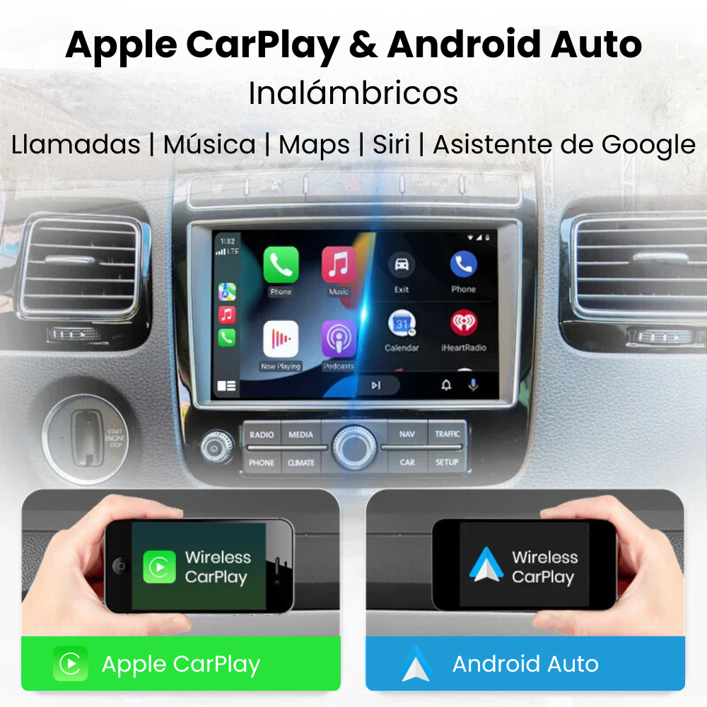 Apple CarPlay Android Auto Module Volkswagen Touareg 2010-2018 RNS850