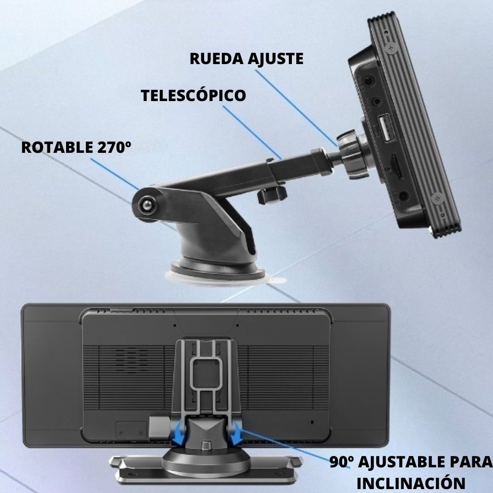 pantalla android auto carplay coche pantalla gps coche universal pantalla google maps coche spotify waze pantalla tactil universal