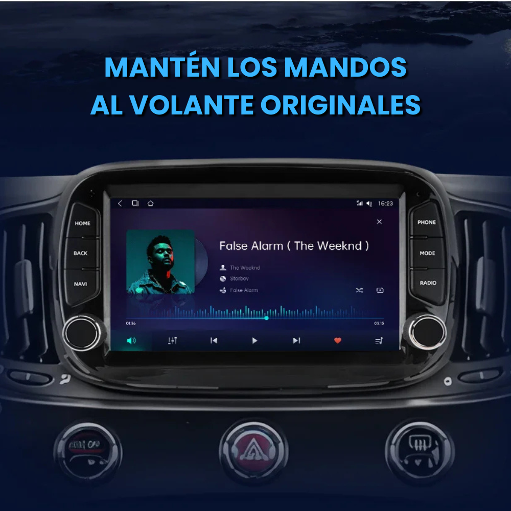 Pantalla Android Auto Carplay Fiat 500 Abarth 595 695 2016-2020