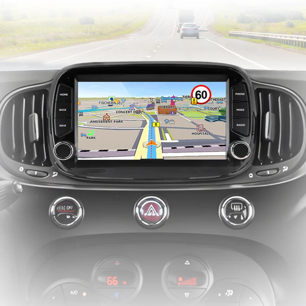 Pantalla Android Auto Carplay Fiat 500 Abarth 595 695 2016-2020