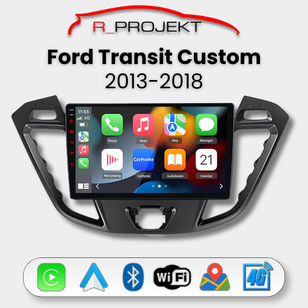 Autoradio Android Auto Carplay Ford Transit / Custom 2013-2018