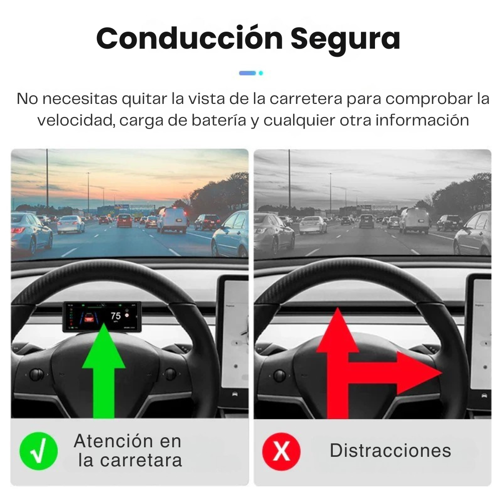 Digital Instrument Panel Screen HUD Tesla Model 3 Model Y