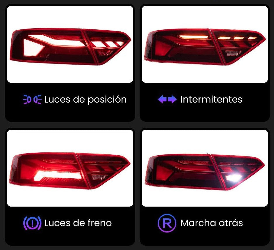 Dynamische LED-Leuchten Audi A5 S5 RS5 B8 2008-2016 mit Startanimation