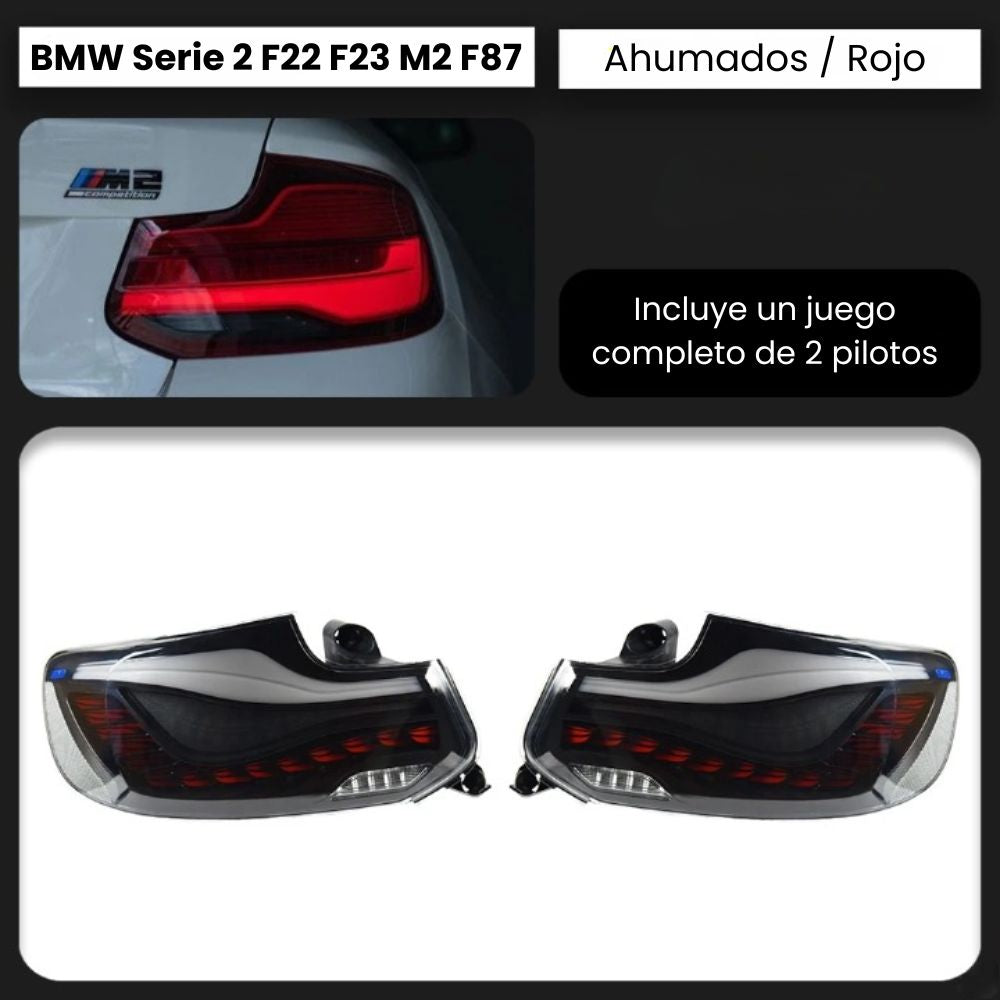 Pilotos LED dinámicos OLED BMW Serie 2 F22 F23 M2 F87 con animación de arranque RProjekt