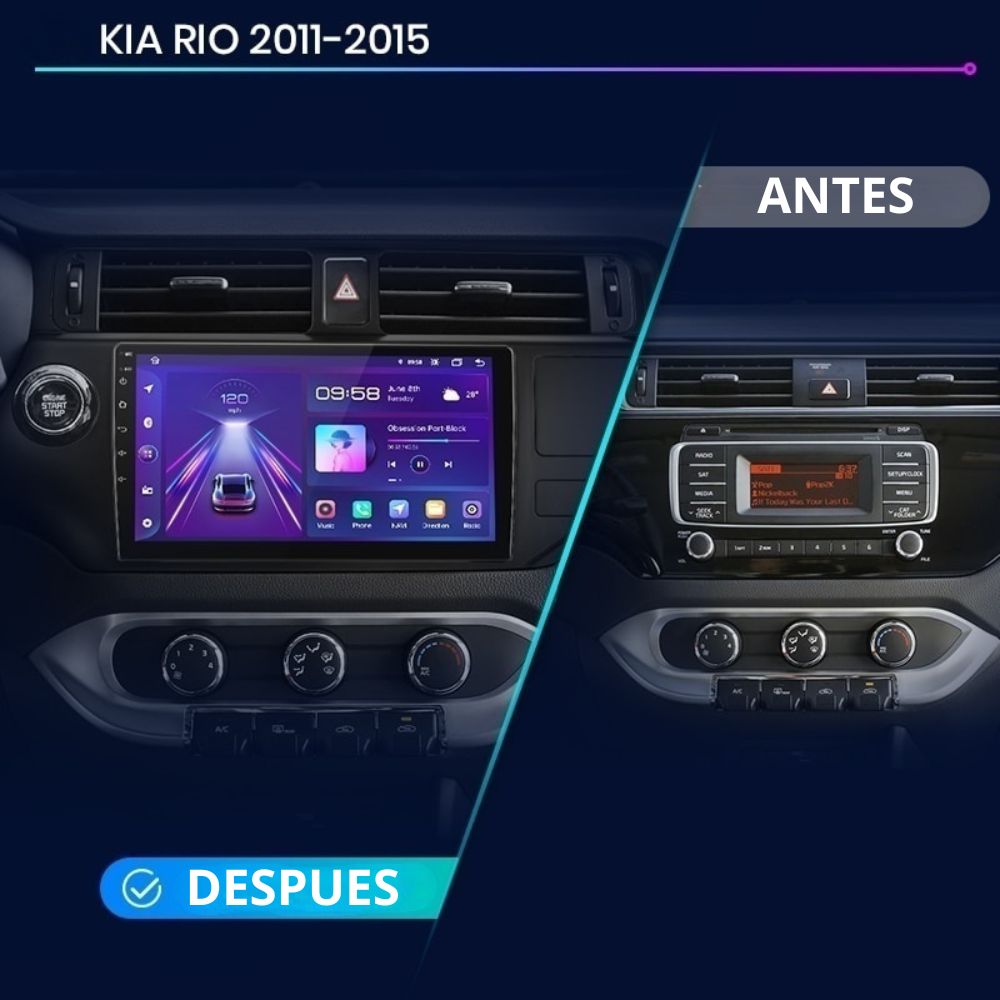 Android Autoradio Carplay Kia Rio 2011-2015