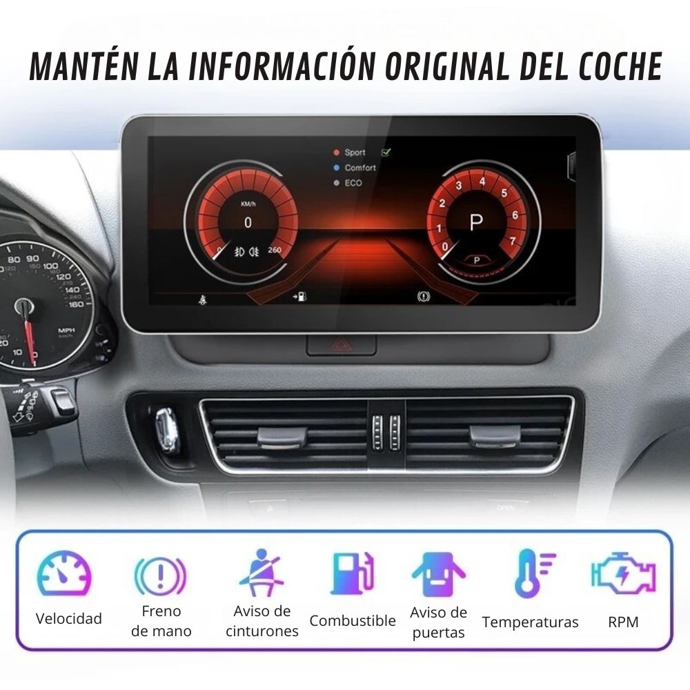 Android Autoradio Carplay Audi Q5 2009 - 2016 10 Zoll