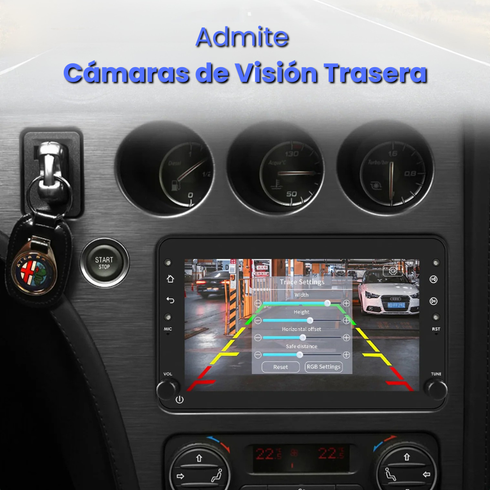 pantalla para alfa romeo 159 brera spider con camara de marcha atras