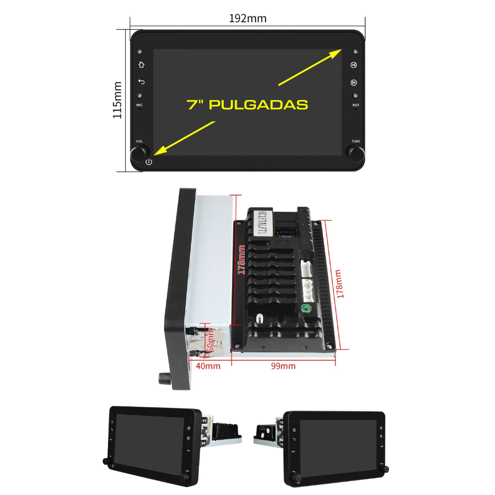 muestra y medidas de nuestra radio para alfa romeo 159 brera spider