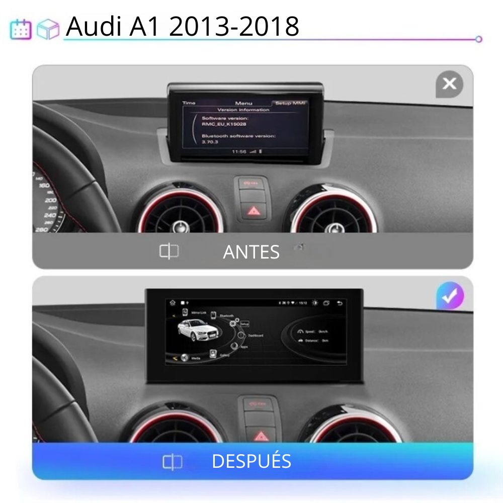 Android Autoradio Carplay Audi A1 2013 - 2018