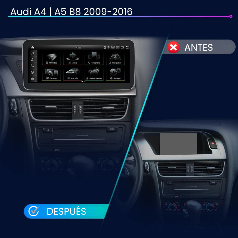 Android Auto Radio Carplay Audi A4 A5 2009-2016 10 Zoll