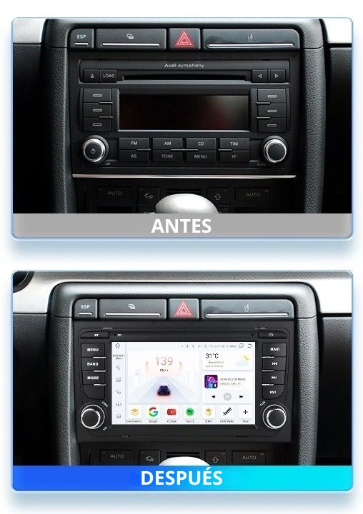 Radio Android Auto Carplay Audi A4 B6 B7 Seat Exeo