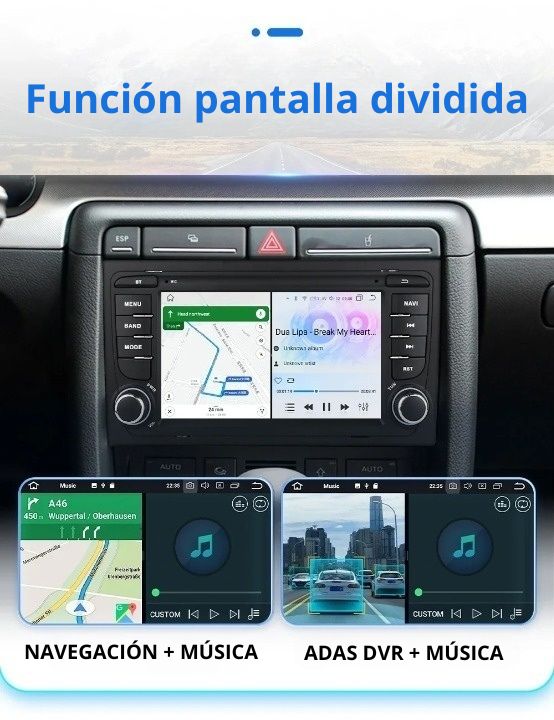 Radio Android Auto Carplay Audi A4 B6 B7 Seat Exeo
