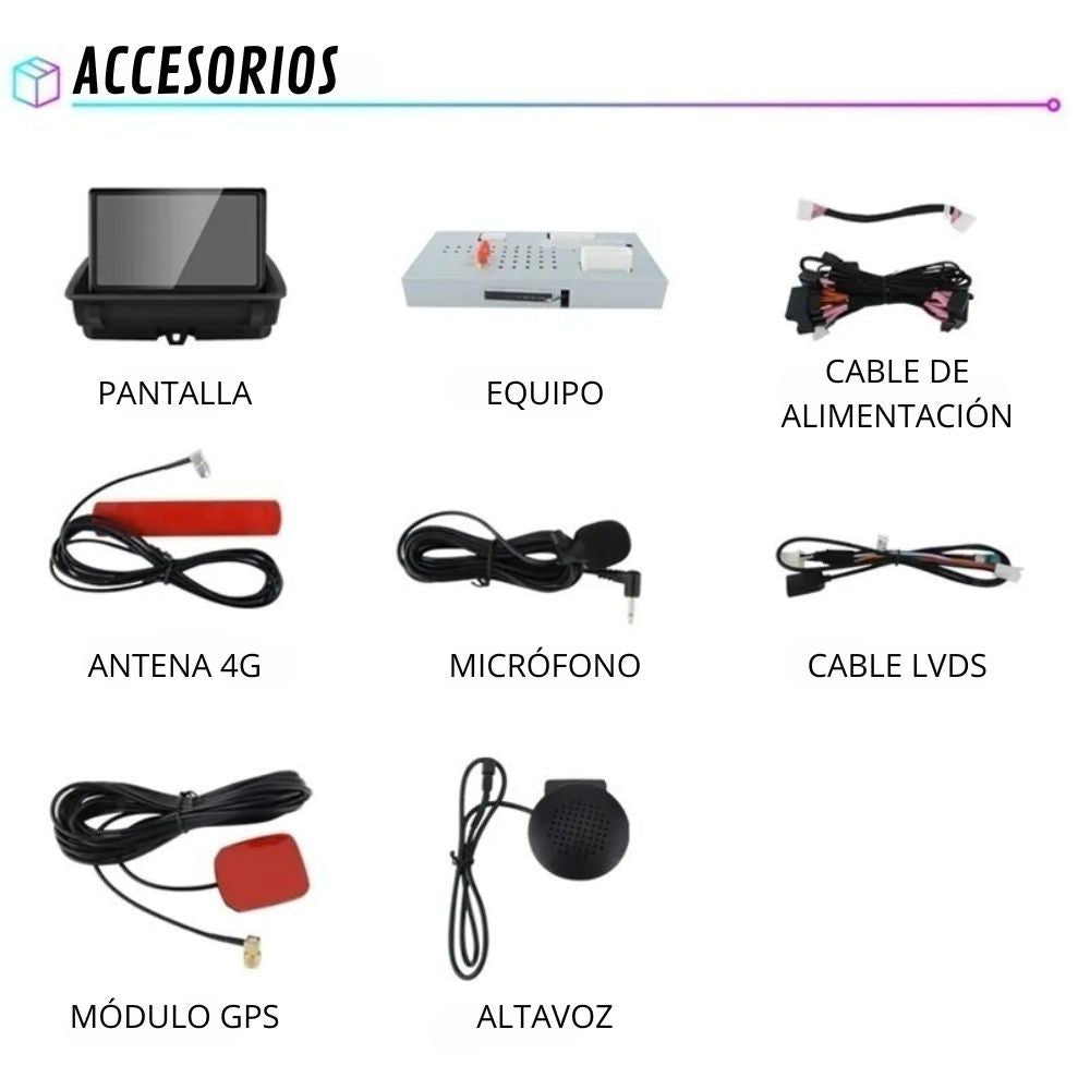 Android Auto Radio Carplay Audi Q3 2012-2018