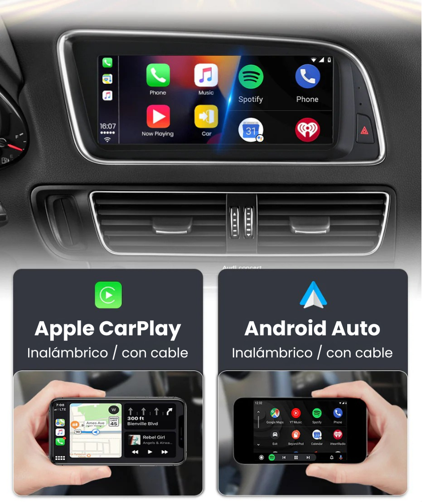 Android Auto Radio Carplay Audi Q5 2009-2016