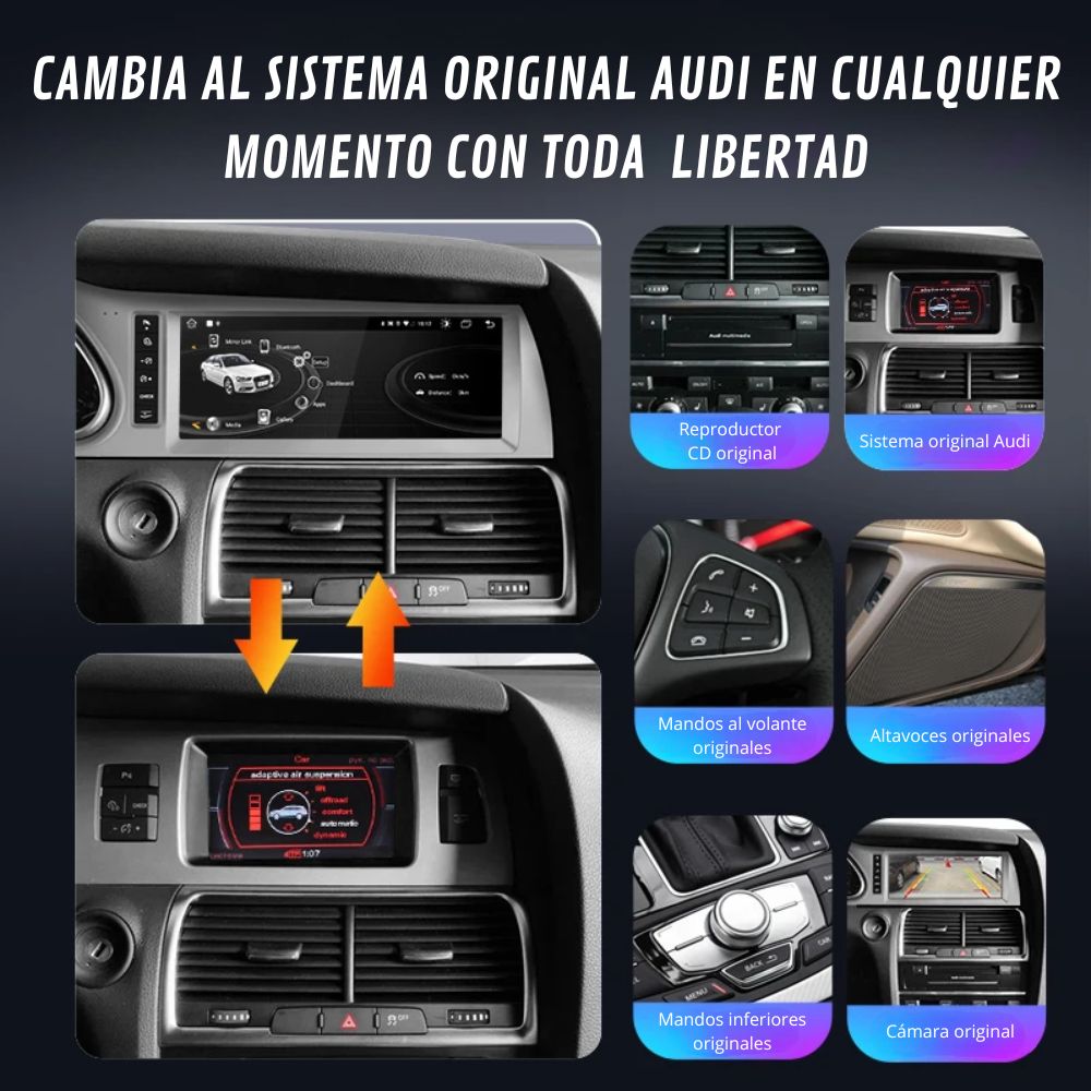 Android Autoradio Carplay Audi Q7 2006 - 2015