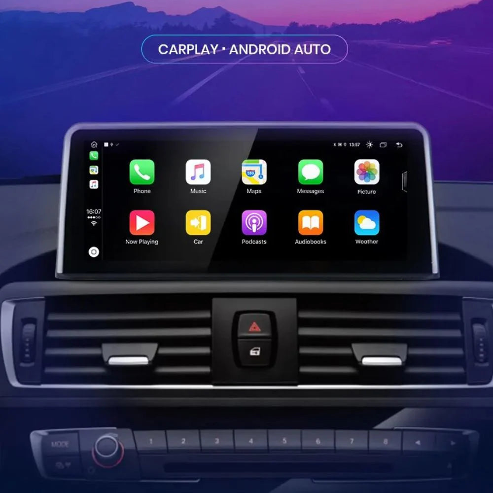 Pantalla Android Auto Carplay BMW Serie 1 F20 EVO 2017-2019