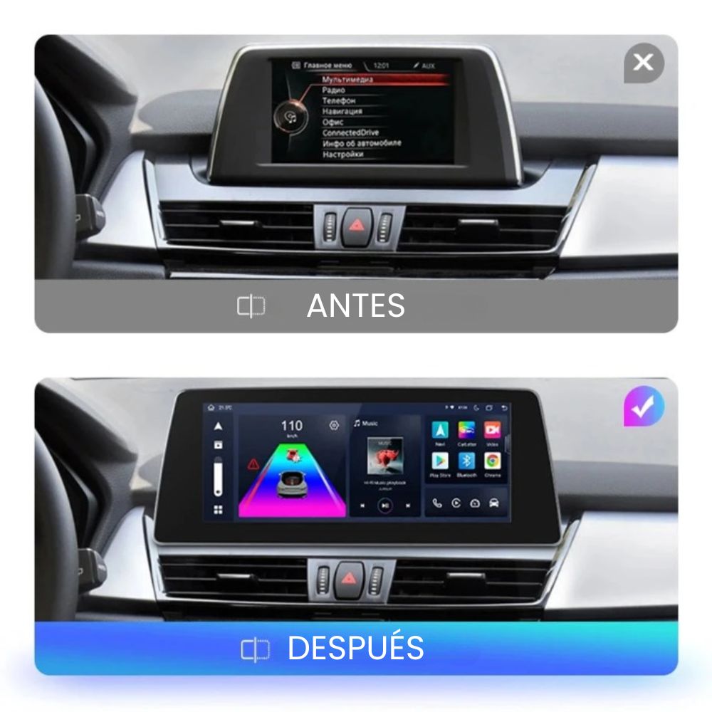 Pantalla Android Auto Carplay BMW Serie 2 Active Tourer F45 Gran Tourer F46 BMW M2 F87 2013 - 2018