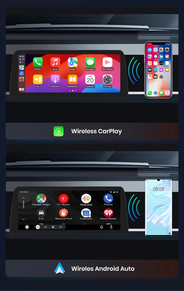 Pantalla Android Auto Carplay BMW Serie 5 F10 F11 2011 - 2017