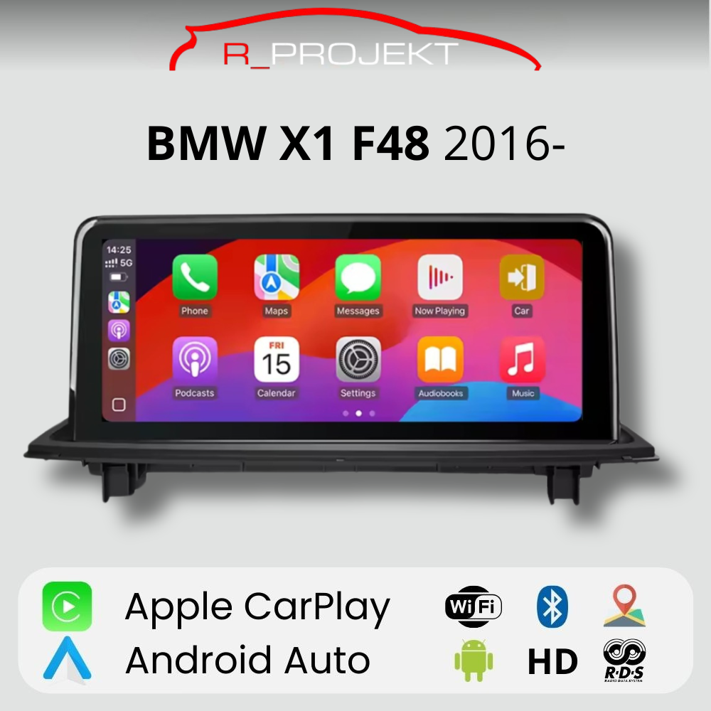 Pantalla Android Auto Carplay BMW X1 F48