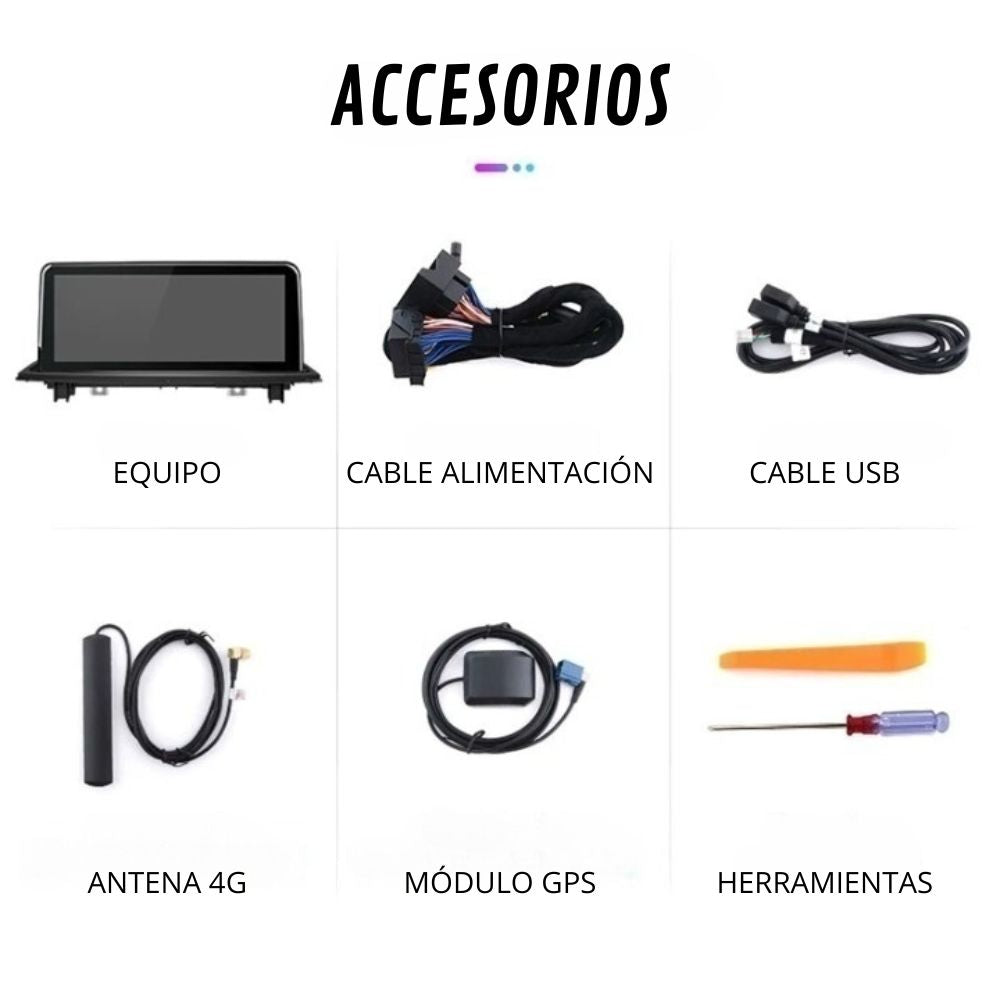 Pantalla Android Auto Carplay BMW X1 F48