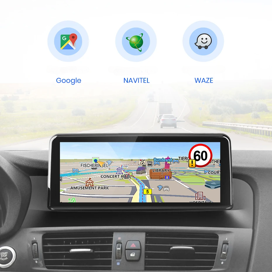 Pantalla Android Auto Carplay BMW X3 F25 2010-2017 X4 F26 2014-2018