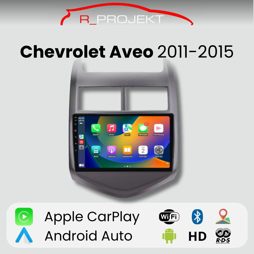 Pantalla Android Auto Carplay Chevrolet Aveo 2011-2015