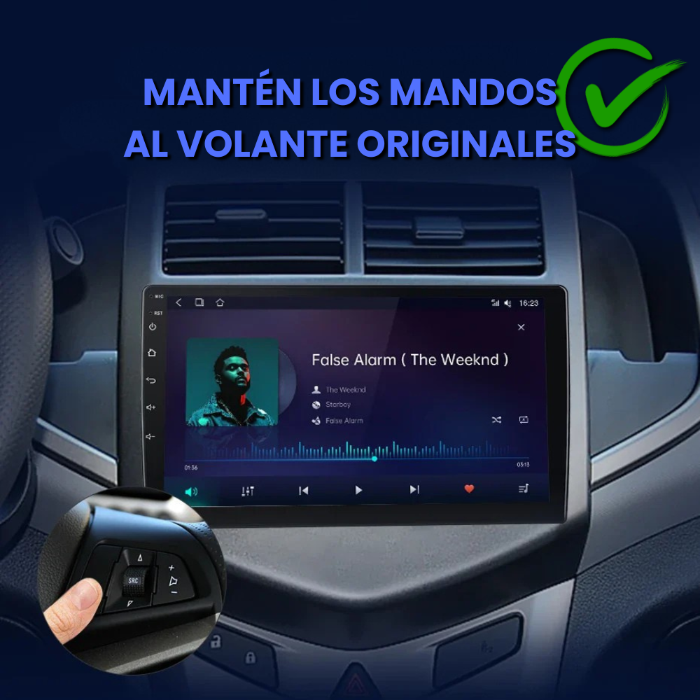 Pantalla Android Auto Carplay Chevrolet Aveo 2011-2015