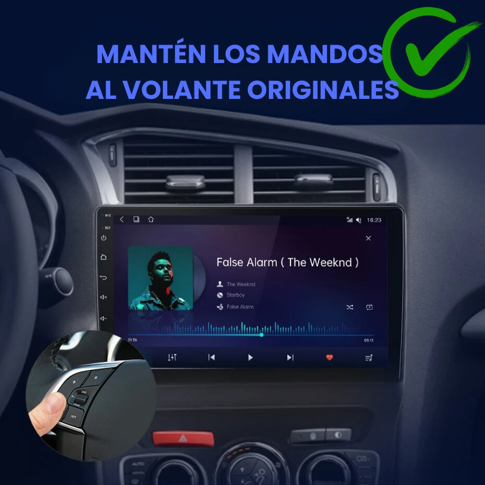 Pantalla Android Auto Carplay Citroen C4 2010 - 2019