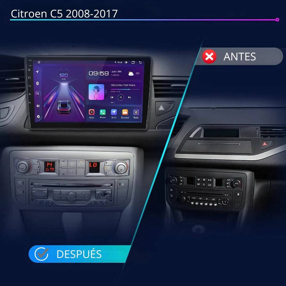 Android Auto Radio Carplay Citroen C5 2008-2017