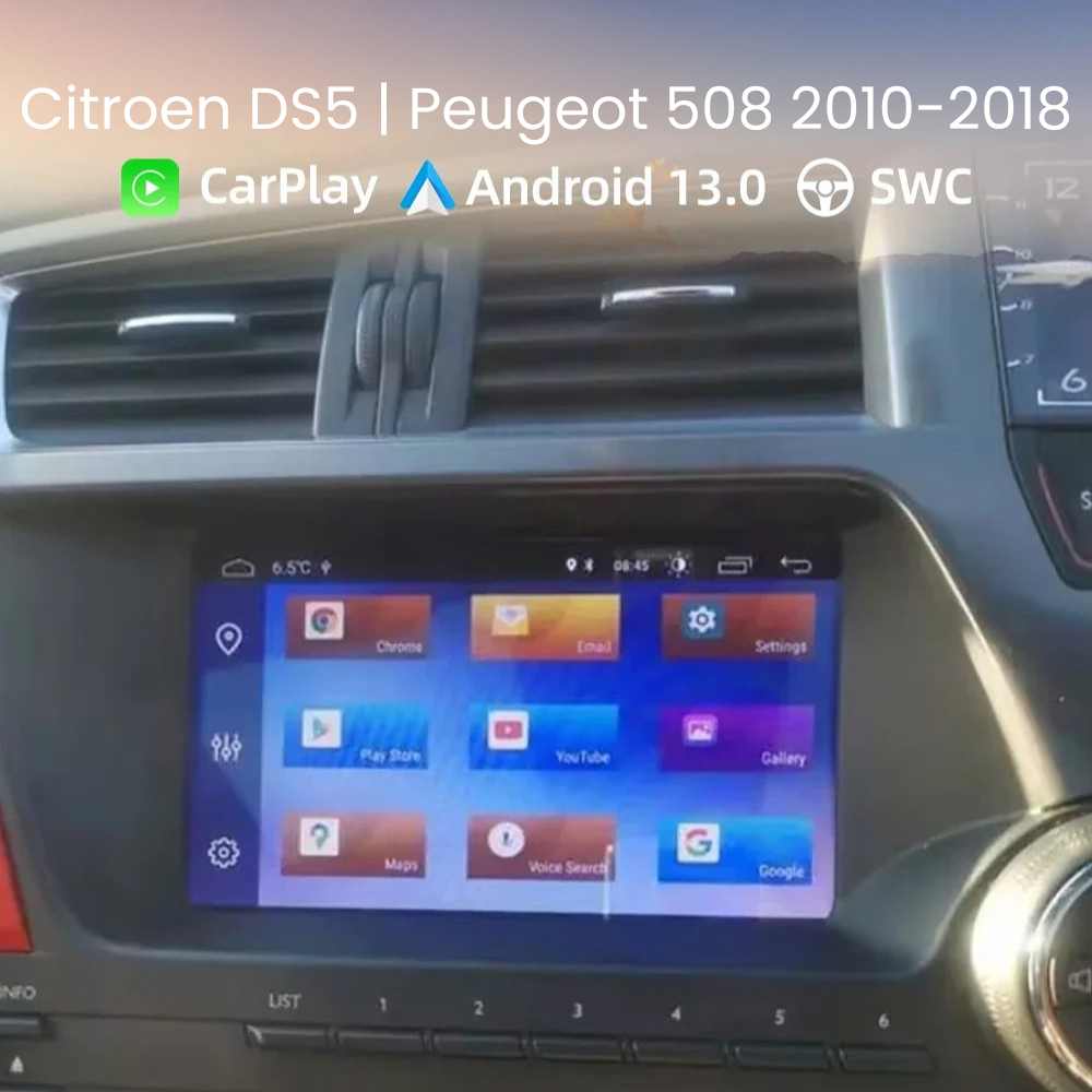 Android Auto Radio Carplay Citroen DS5 Peugeot 508 2010-2018
