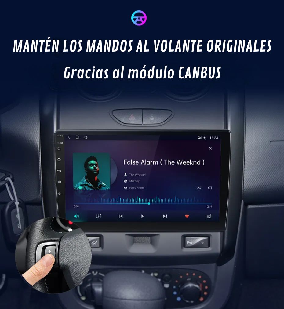 Android Auto Radio Carplay Dacia Duster 2015-2020